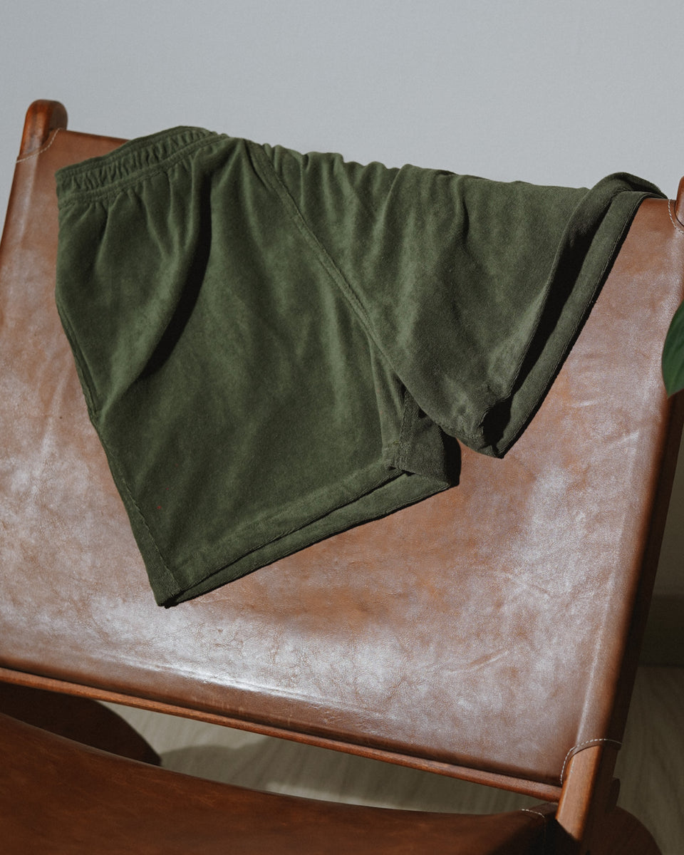 Venecia Olive Green Toweling