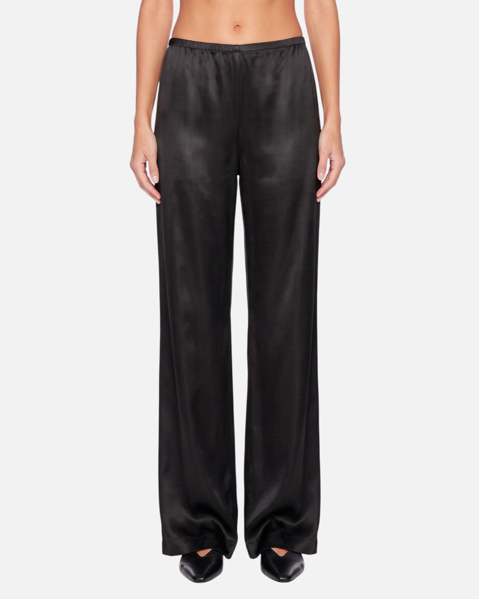 Pantalón Satén al Sesgo / Negro