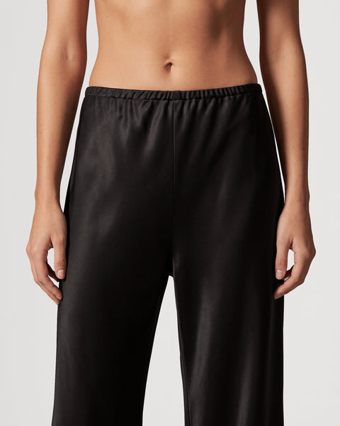 Pantalón Satén al Sesgo / Negro