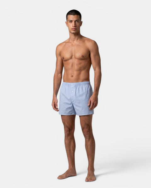 Lounge Boxer Blue Stripe