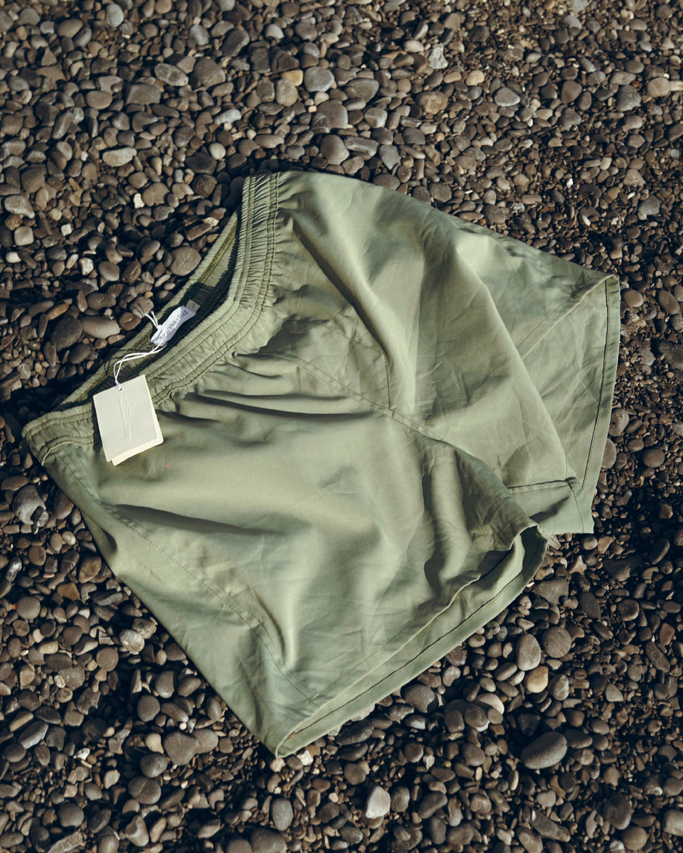 Swim Boxer Solid Green Sage