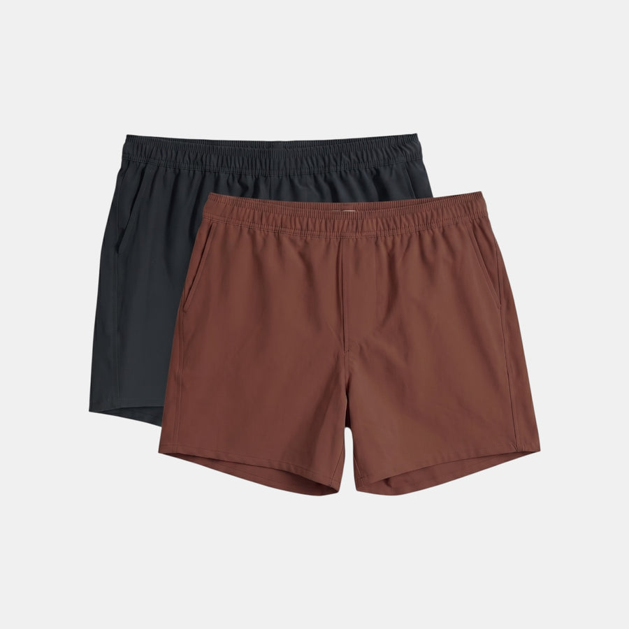 2 x Swim Boxers Pack | Black + Moca
