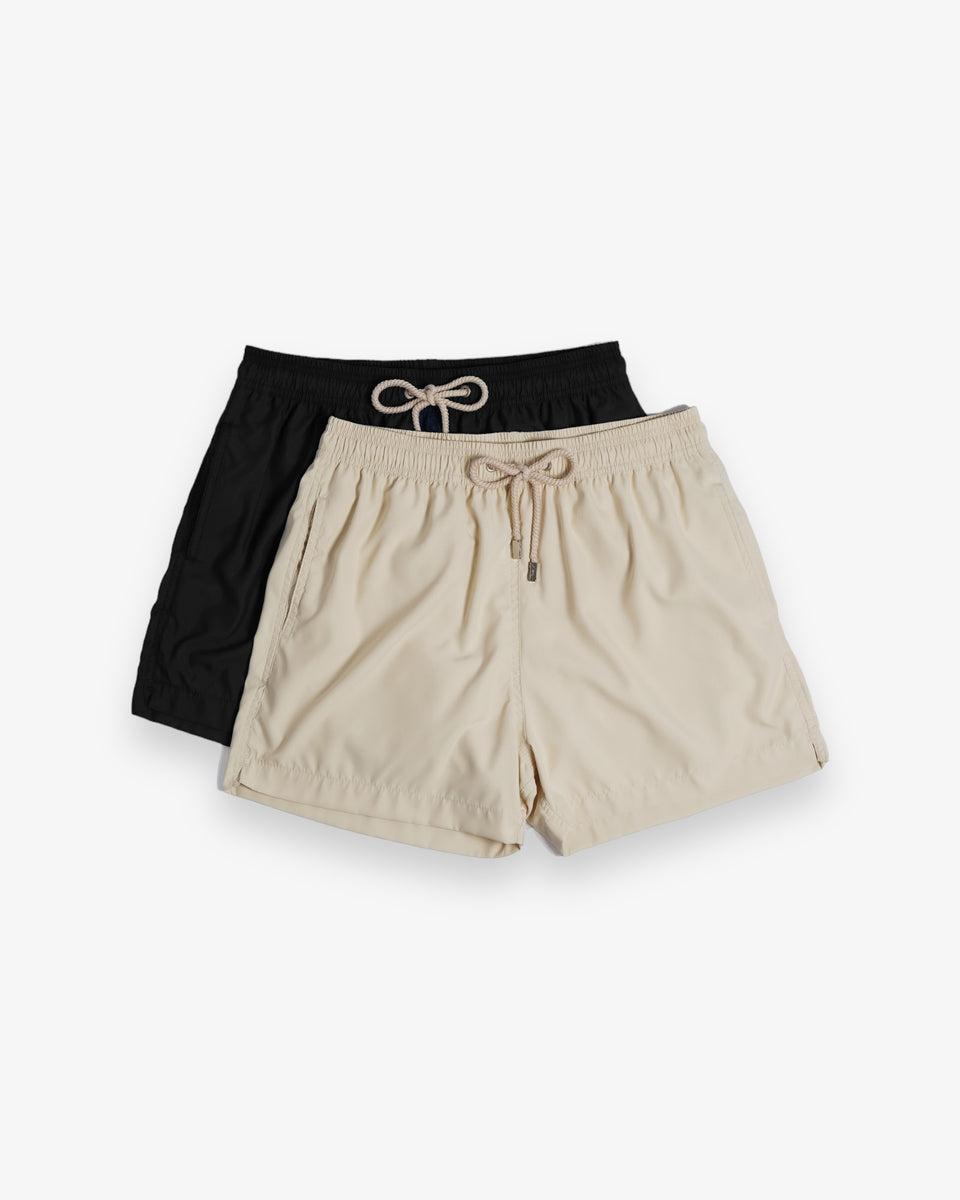 2 x Swim Shorts - Black | Sand