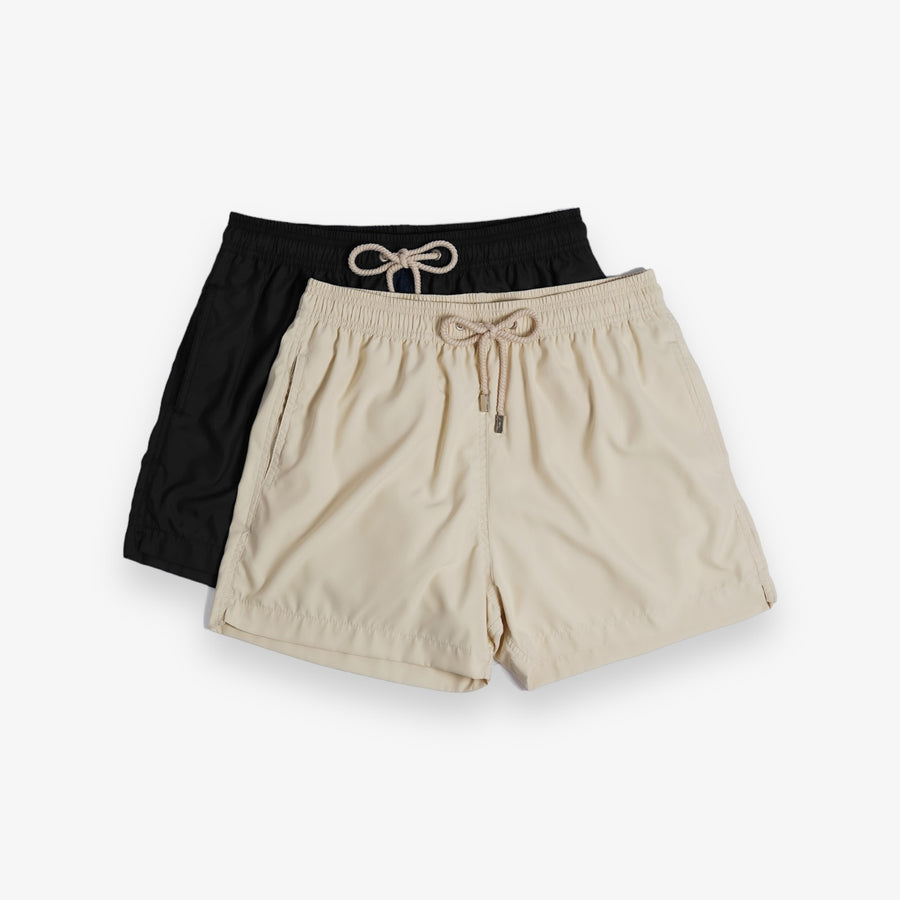 2 x Swim Shorts - Black | Sand