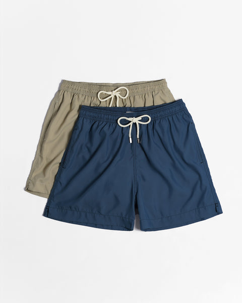 2 x Swim Shorts - Greige | Blue