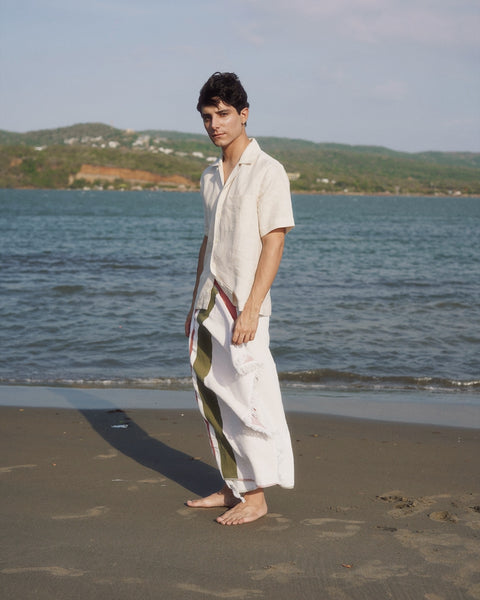 Portofino Beige Stripe  - Camisa