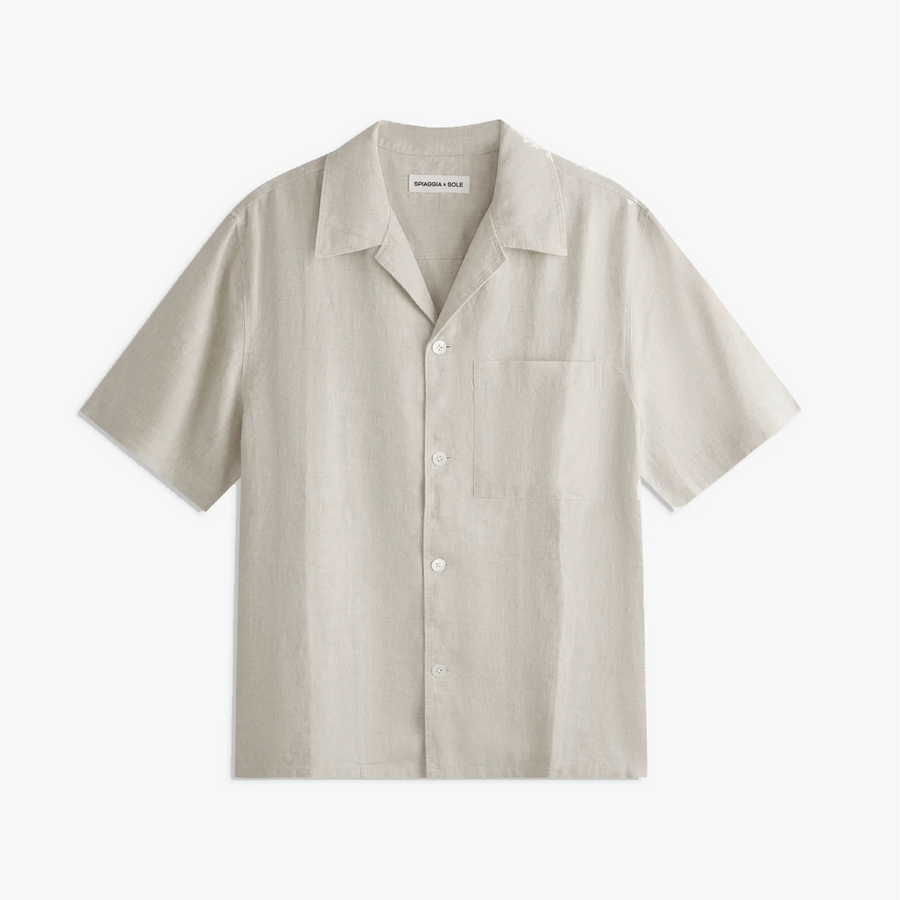 Portofino Beige Linen - Camisa