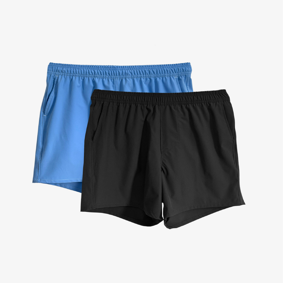 2 x Swim Boxers Pack - Black | Blue