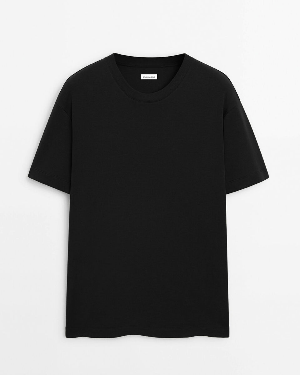 Camiseta Negra Algodón