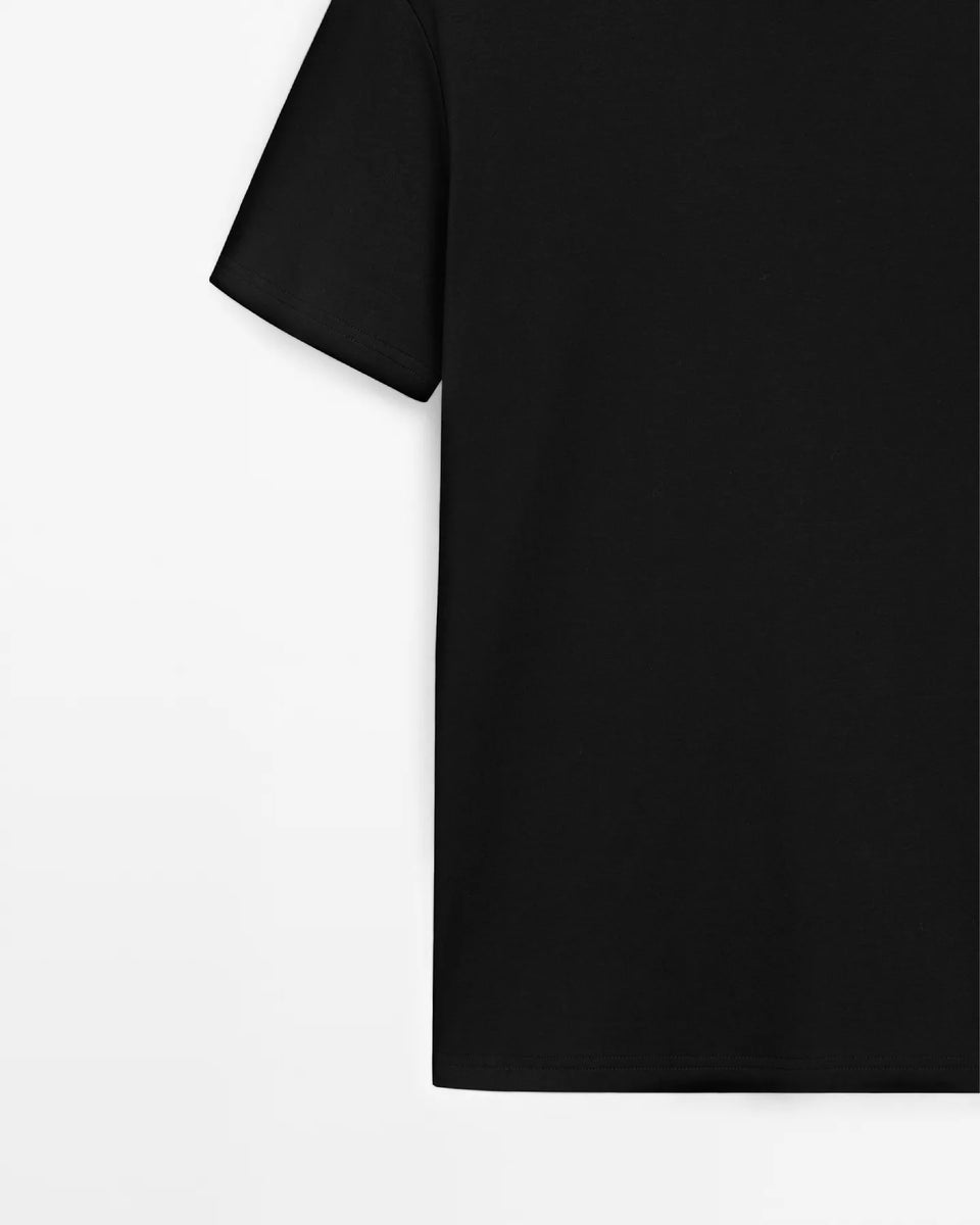 Camiseta Negra Algodón