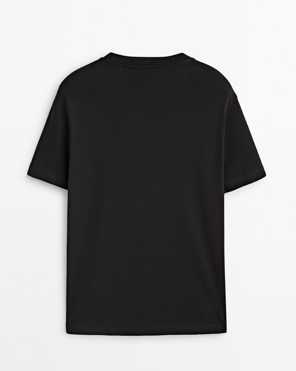 Camiseta Negra Algodón