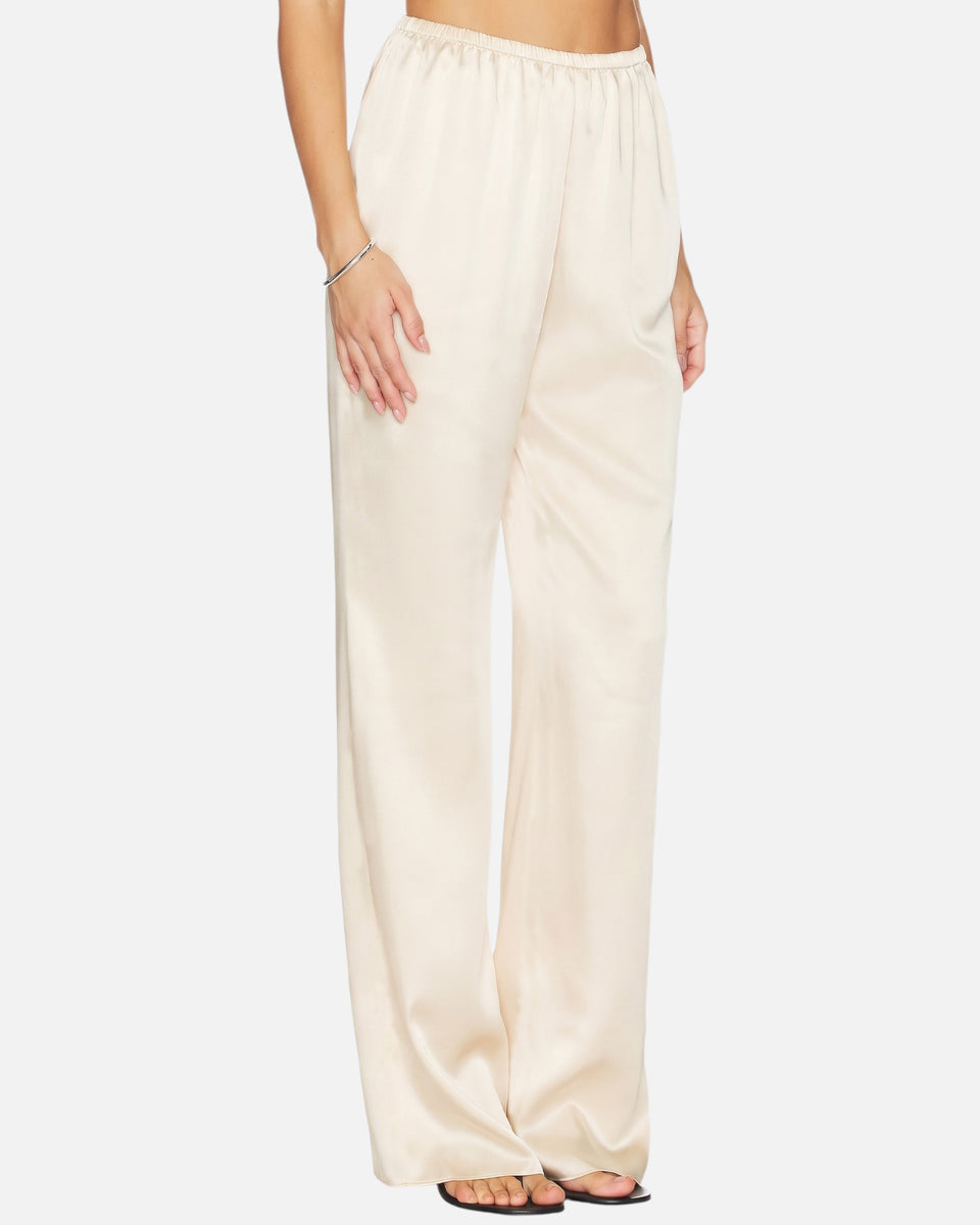 Pantalón Satén al Sesgo / Marfil